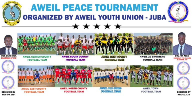 Eight Teams Confirmed for Upcoming Aweil Peace Tournament