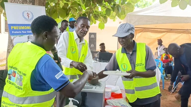 Over 1,000 Children Vaccinated Against Pneumonia in Yei