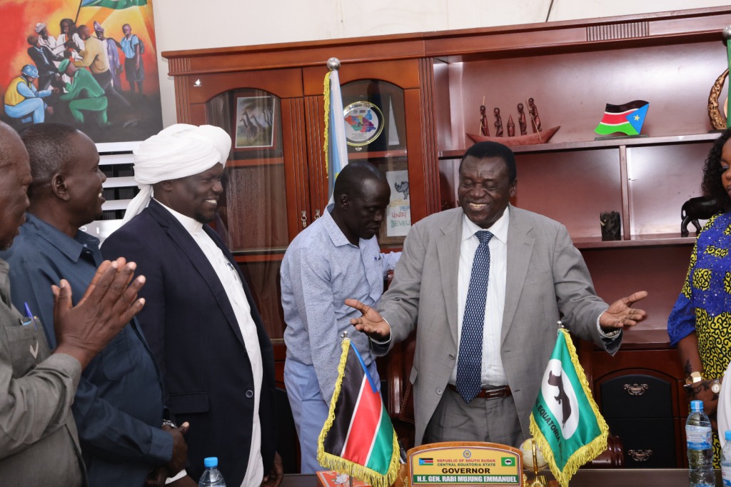 South Sudan Islamic Council Visits New Central Equatoria Governor Mujung
