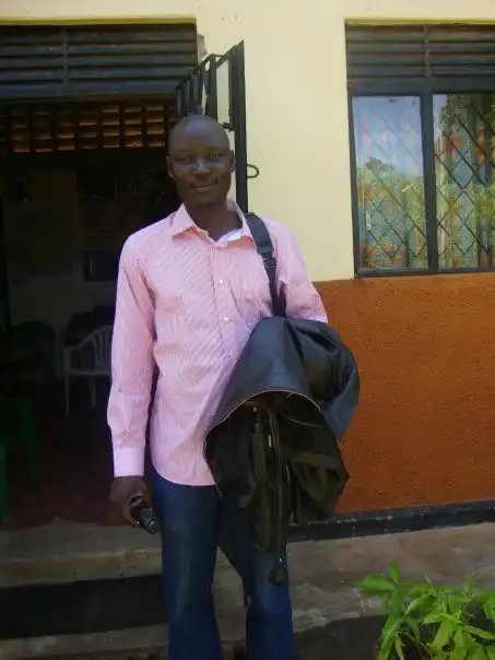 Oyet Patrick in 2007 at Bakhita Radio premises.