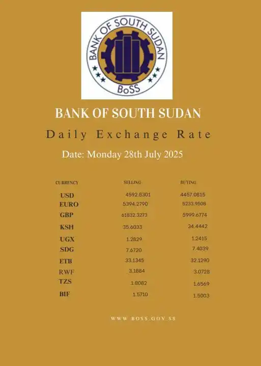 Forex Market Remains Calm as SSP Improves Slightly Against USD