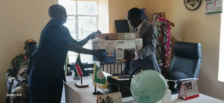 Kajo-Keji Lawyers Donate Equipment to County Administration