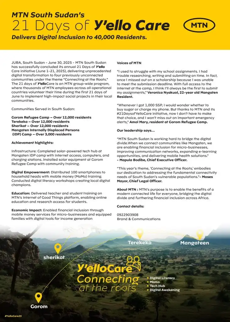MTN’s Community Investment Links 40,000 to Online Services