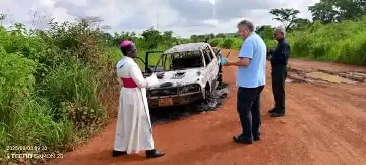 Yei Bishop Performs Last Rites at Ambush Site of Don Bosco Engineer Yei Bishop Performs Last Rites at Ambush Site of Don Bosco Engineer
