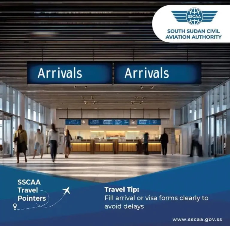 Daily Flight Guide Juba International Airport – Monday, 11 August 2025