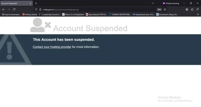 South Sudan’s Finance Site Offline Without Notice