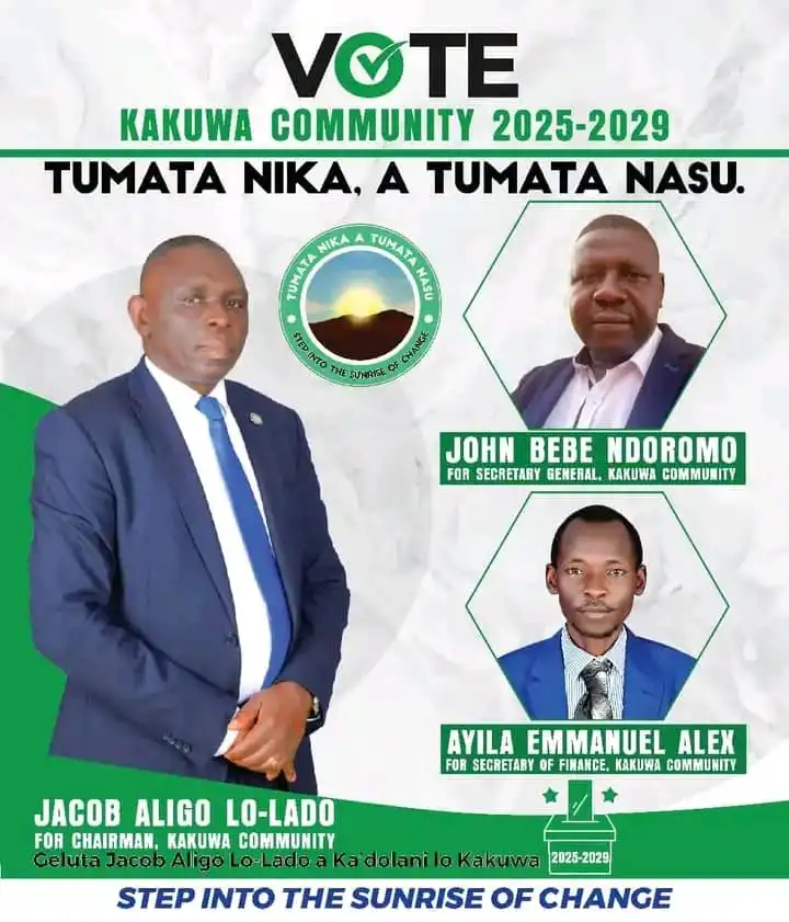 Jacob Aligo Lo Ladu is a Member of Parliament representing Yei River County in the Central Equatoria State Legislative Assembly. He also serves as State Minister for Peace Building. A senior politician in the state, he contested in the 2025 Kakuwa community chairmanship elections.
