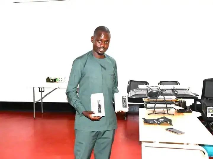 AMDISS Gives Equipment to Yei Broadcaster