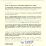 AMDISS Apologises for Remarks on Court Coverage