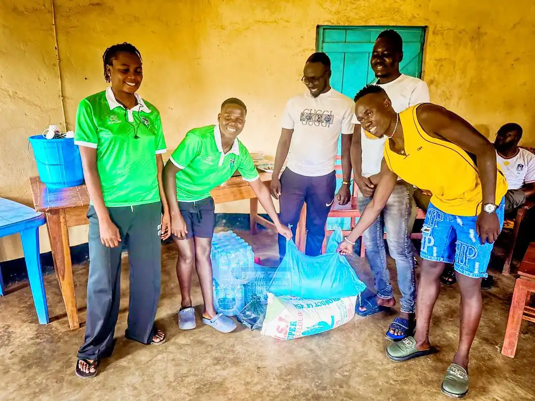 Atlabara FC Yei Donates Food and Essentials to Yei Joint Stars After Cup Victory
