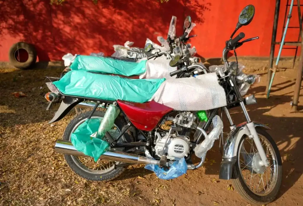 Adil Donates Motorcycles for SPLM Work in Central Equatoria