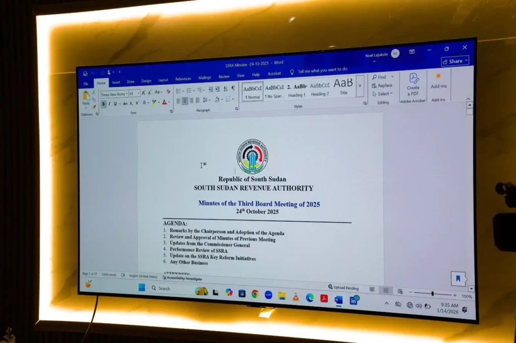South Sudan Revenue Board Meets in Juba