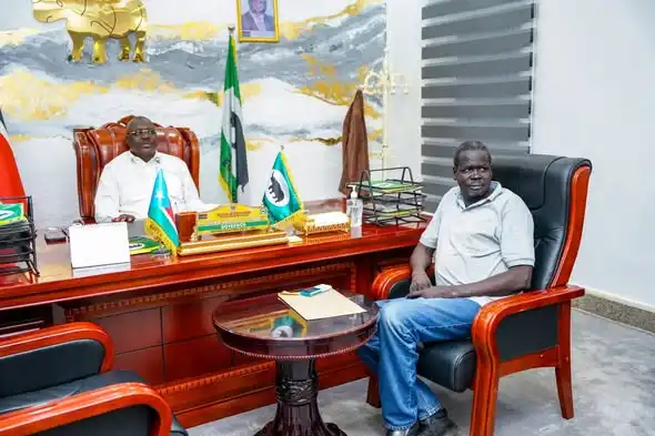 Adil Checks Juba-Yei-Kaya Road Progress