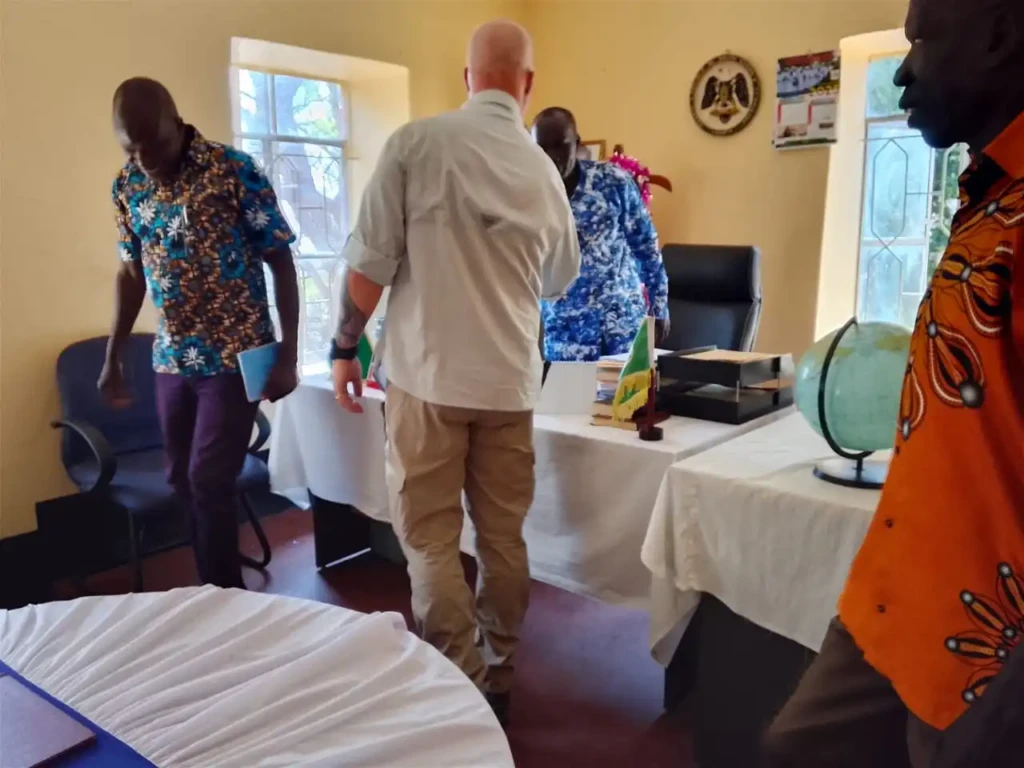 Education Officials Meet Commissioner at Mere County Head Quarters. PHOTO CREDITS: (Kenyi Joseph)