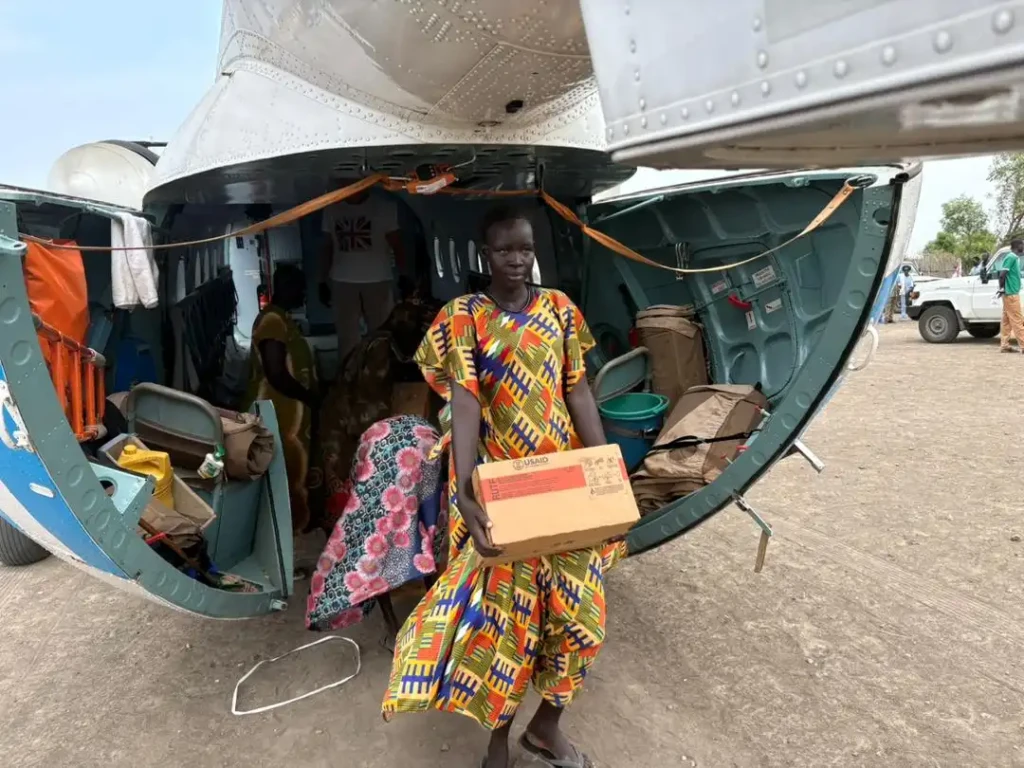 First Health Flight Lands in Akobo