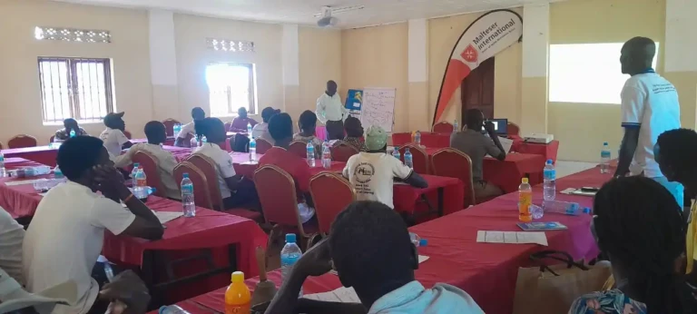 Youth and community leaders at the peace dialogue. PHOTO CREDITS: Mogga Lino Taban