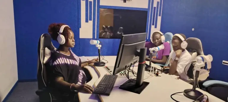 Medical students during a talkshow at Access Radio Studio-PHOTO CREDITS-Ato Alex-Access Radio