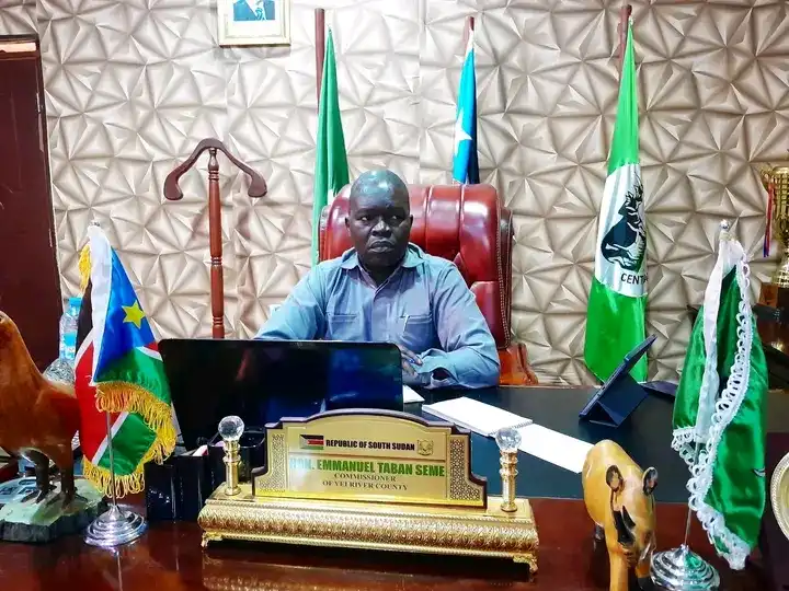 Yei River County Commissioner Emmanuel Taban Seme. PHOTO CREDITS-Yei River County Press Unit