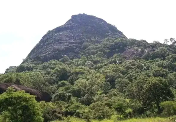A view of a mountain in Lumaro village-Yei River County.