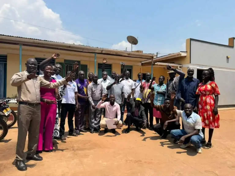 CDC participants pose for a group photo after the project Launch in Yei town