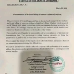 Official Communication Letter-Deputy Governor