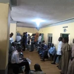 Patients cue up for Eye operation process at Martha Eye Clinic-PHOTO CREDITS: Dara Hillary / Martha Clinic