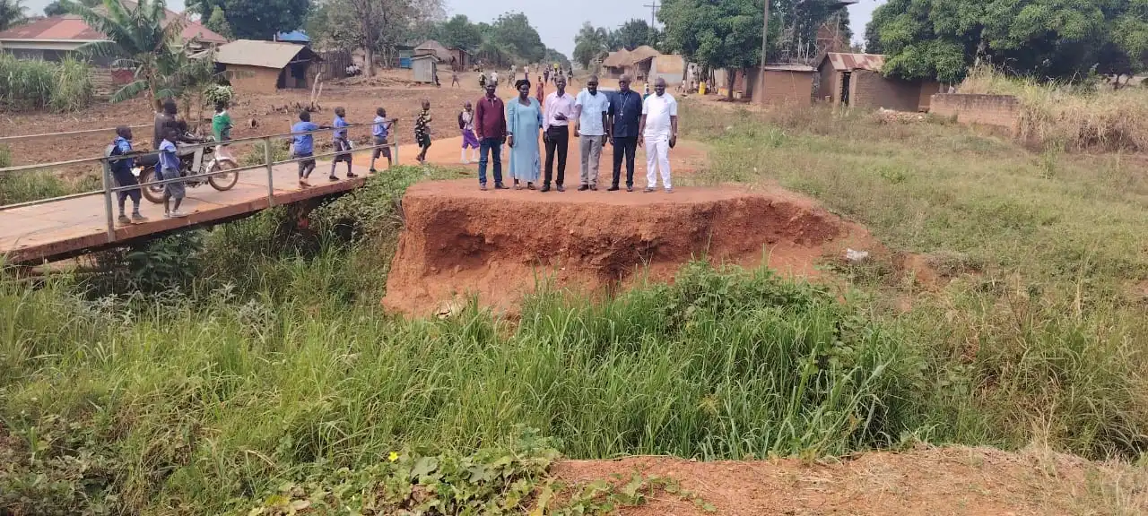 Section of broken Kanjoro Stream along the New Site Street. PHOTO CREDITS: Alex Ato / Access Radio
