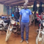 Boda-Boda-riders at the Gemtel Stage. PHOTO CREDIT: Emmanuel Malish / Access Radio