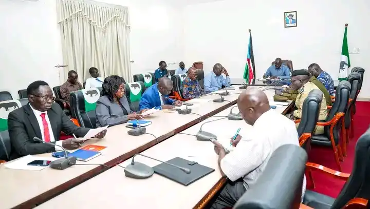Central Equatoria State Security Committee. CREDITS: Press Unit, Office of the Governor