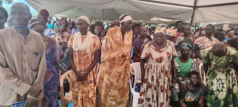 Local residents of Yei town Mourning Late Isaac Abe