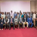 Senior government and development partner officials in a group photo after the the lunch. PHOTO CREDITS: Ministry of Agriculture and Food Security-Media and Communications Unit