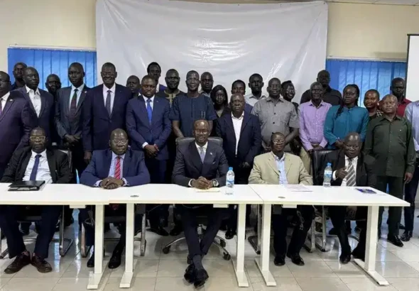 Officials pose for a group photo after the launch of the training session. Photo credit Communications Department Ministry of Finance and Planning
