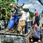 Police Vehicle at the crime scene. PHOTO CREDITS: Number One Citizen News Paper