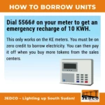 Power Firm Clarifies Emergency Credit Use in Juba