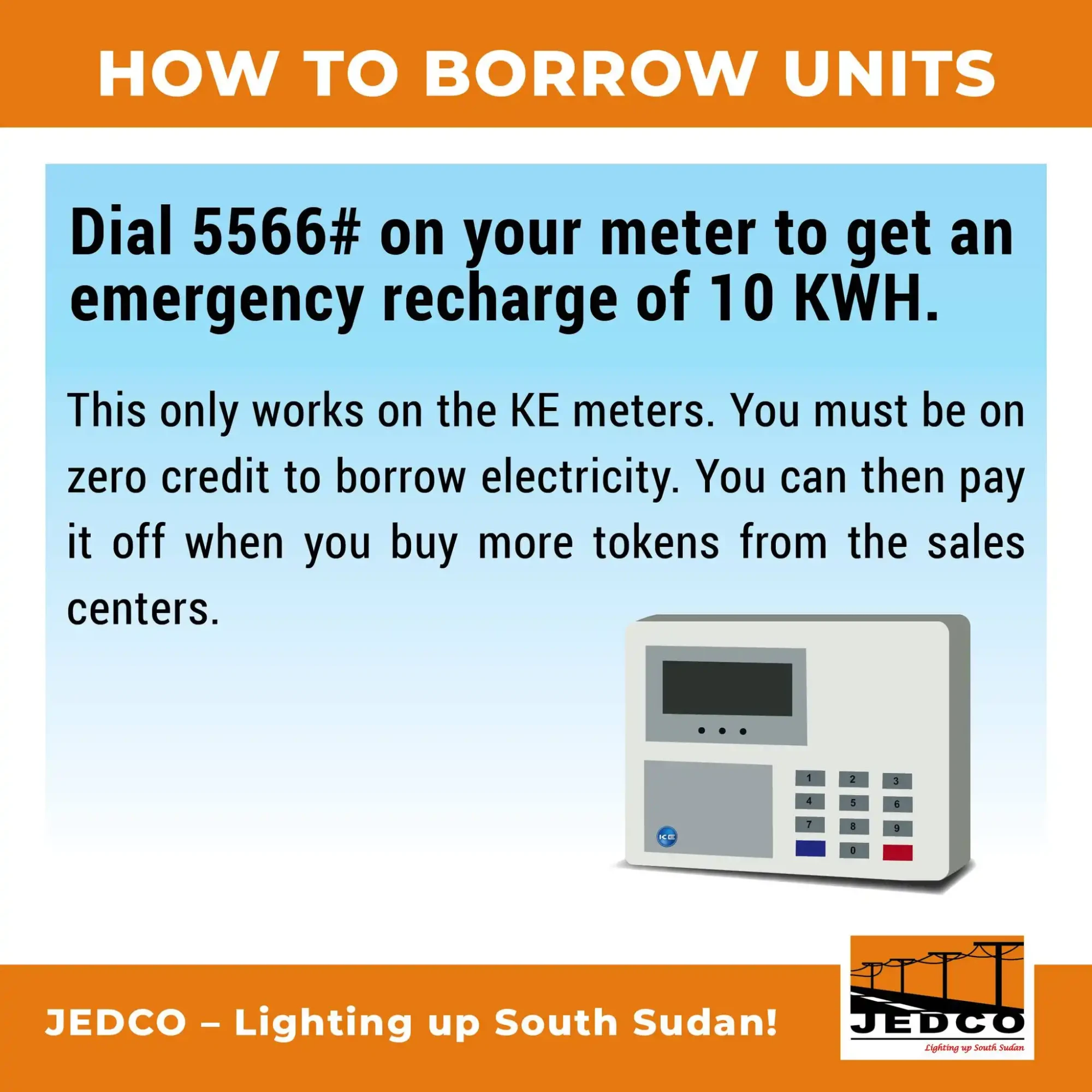 Power Firm Clarifies Emergency Credit Use in Juba
