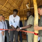 Officialss during the officials l launch of the tourist camp|Photo| Greater Pibor Adminstrative Area press unit