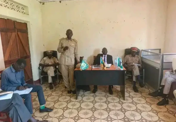 Stakeholders during the joint meeting at the county head quarters. Photo credits: Morobo County Press Unit
