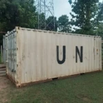 UNMISS Donated container at Access Radio Compound