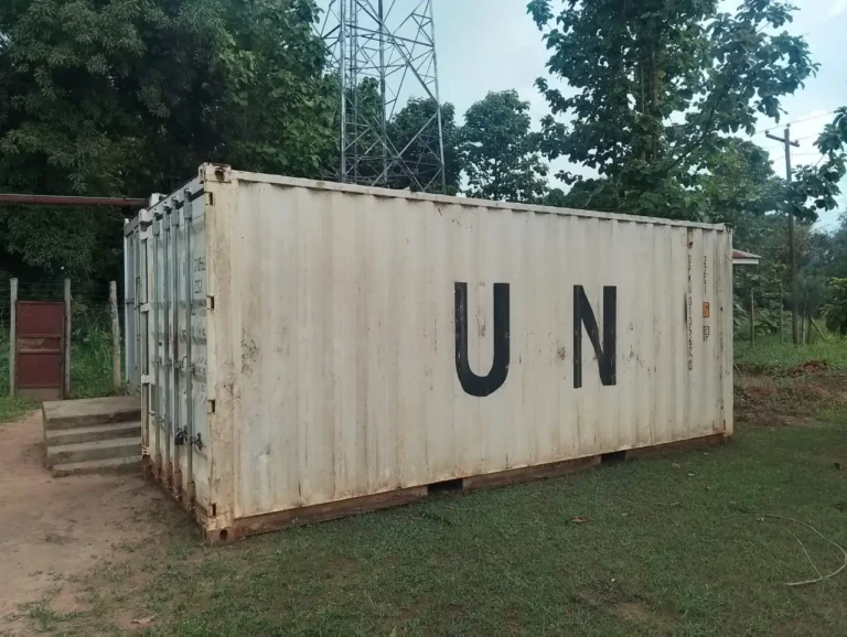 UNMISS Donated container at Access Radio Compound