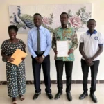 Yei County Youth leadership pose for a group photo with state Minister of Youth and Sports