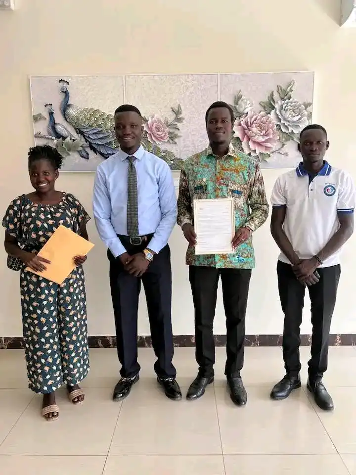 Yei County Youth leadership pose for a group photo with state Minister of Youth and Sports