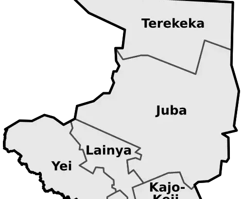 Sketch Map of Central Equatoria State