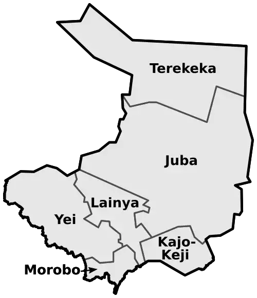 Sketch Map of Central Equatoria State