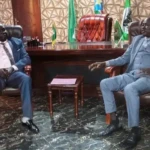 Commissioner Malimbo and Prinicipal Kuol. Photo Credit: James Innocent / Yei River County Press Unit
