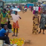 Sellers on one of the streets in Yei town. File Photo-Access Radio