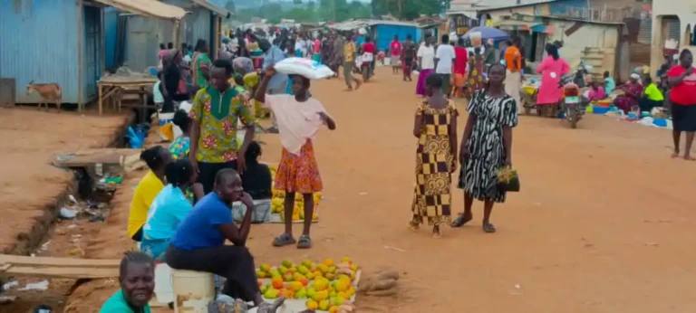 Sellers on one of the streets in Yei town. File Photo-Access Radio