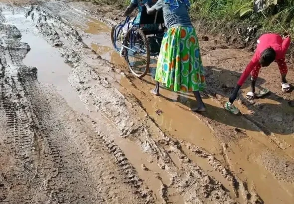 A disable woman on her wheel chair-Photo Credit-Duku Dickson