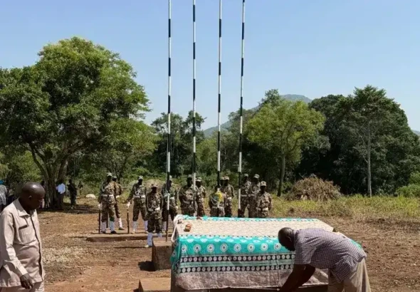 A new Foundation stone at Morta Training site in Kajo-Keji County