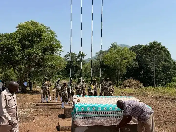 A new Foundation stone at Morta Training site in Kajo-Keji County