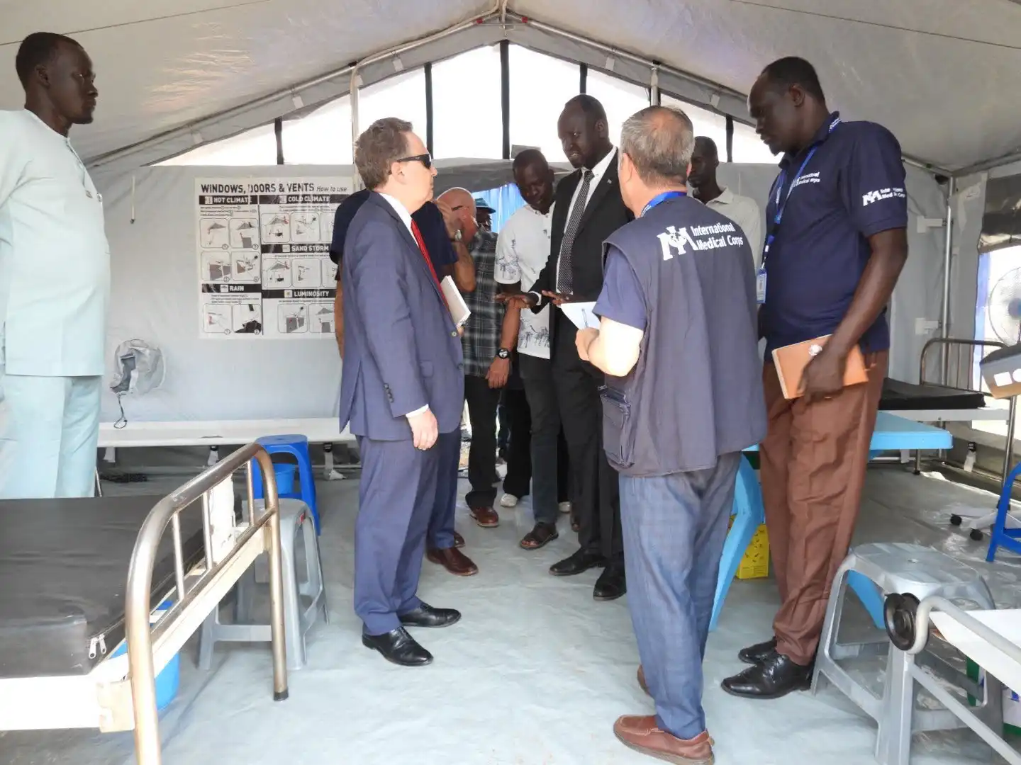 Ambassador Adler Visits Juba Infectious Disease Unit